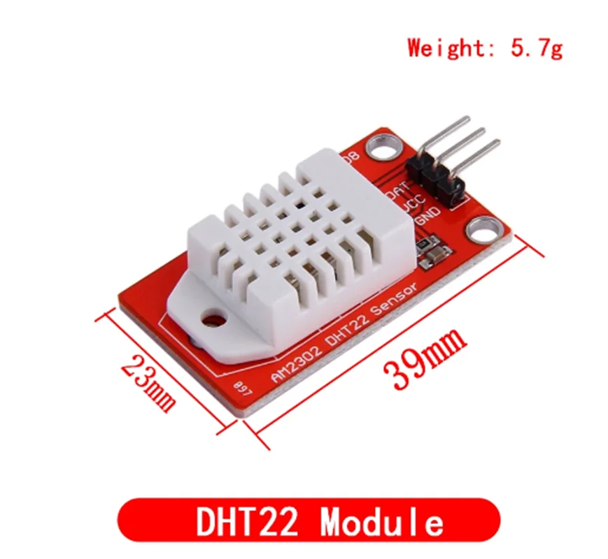 DHT22 AM2302 DHT11/DHT12 AM2320 Digital Temperature Humidity Sensor Module Board For Arduino Ultra-low Power High Precision 4pin