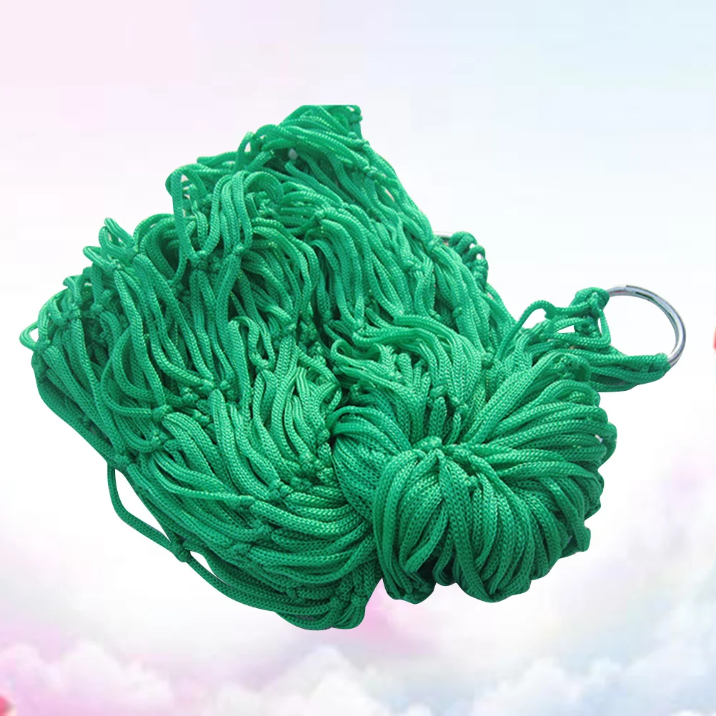 أرجوحة نايلون محمولة للنوم، أرجوحة متينة ومريحة لمختلف المناسبات لقراءة العطلات بجانب حمام السباحة باللون الأخضر