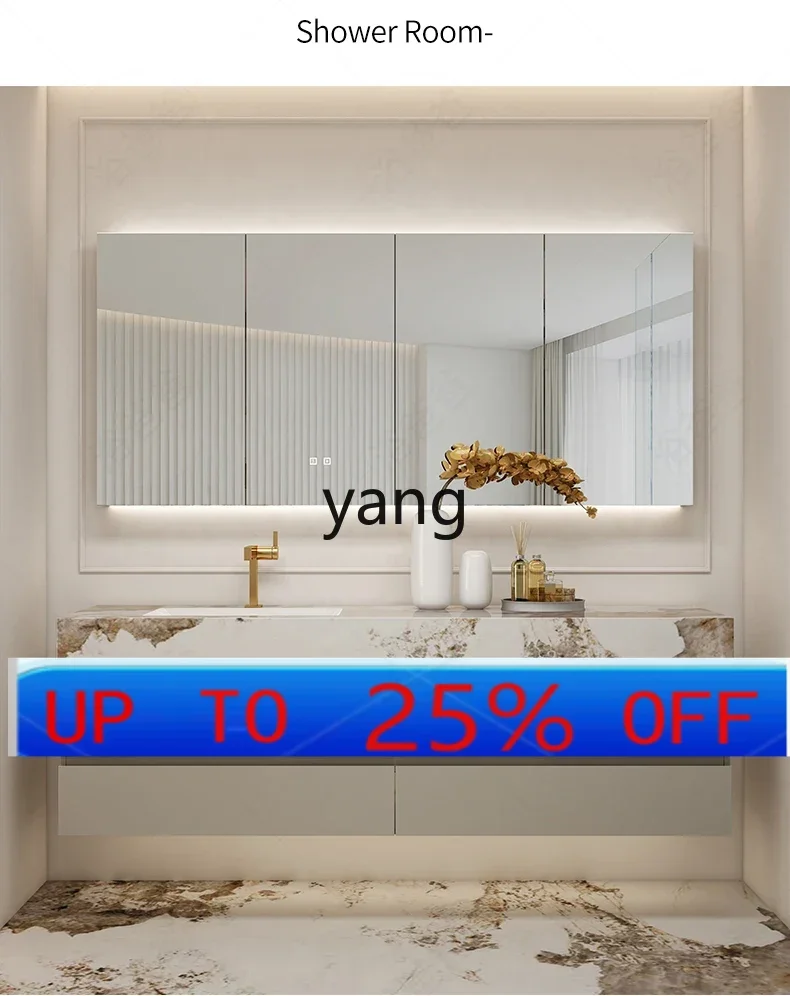 

CX rock slab ceramic integrated bathroom cabinet combination modern simple bathroom washstand