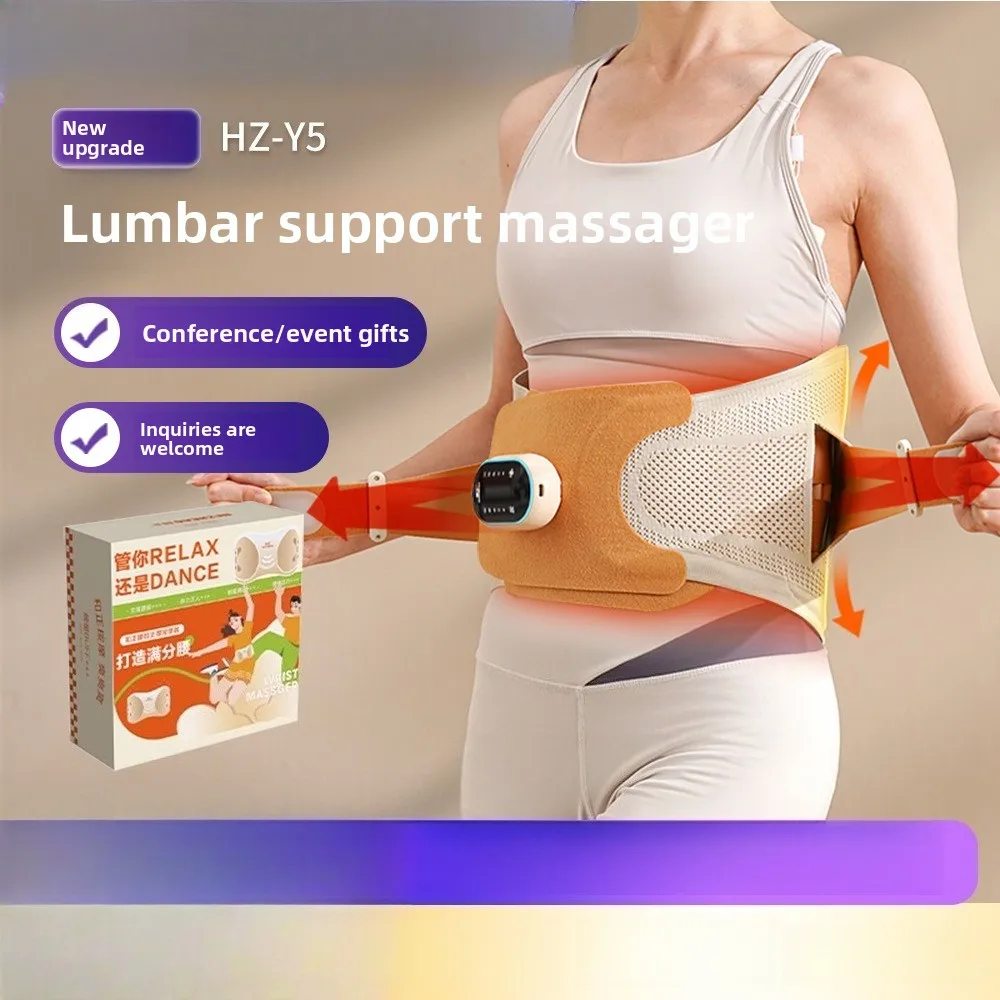 

Горячий компресс, массажер для спины, поддержка талии, нагревательный вибрационный массажный пояс, поддержка талии