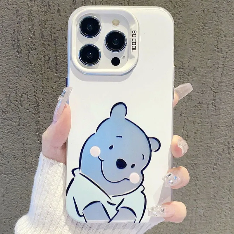 Disney Winnie Pooh Looking Up At The Starry Sky Phone Case For Iphone 15 14 12 13 11 Pro Max XR XS MAX MINI 7 8Plus Y2K  Cover