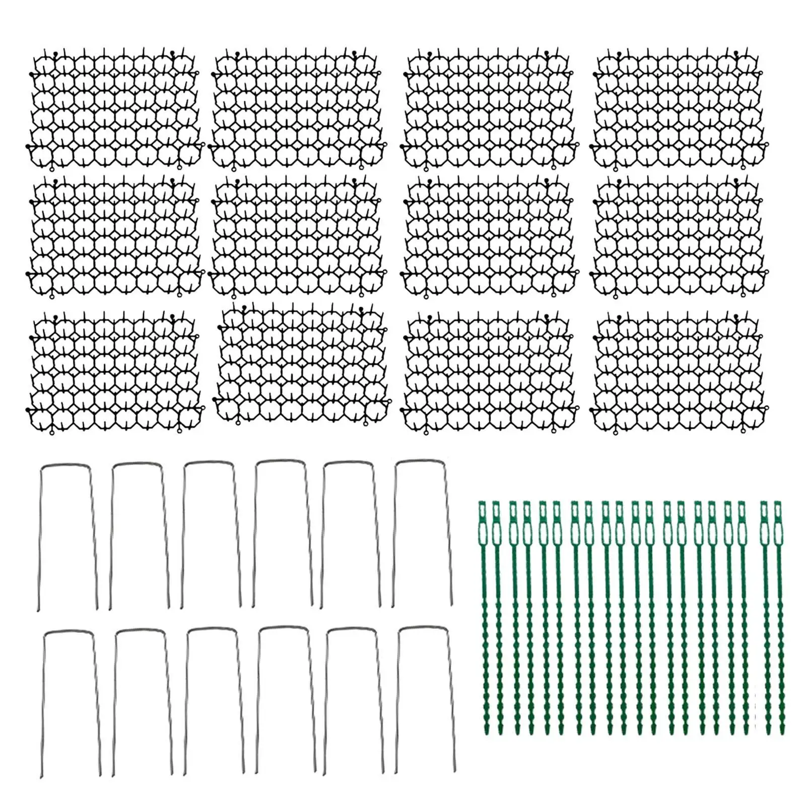 12 Pieces Anti Cat Repellent Cat Scat Mat with PP Spikes 15x20cm Accessory Couch Protector Indoor and Outdoor for Garden Fence