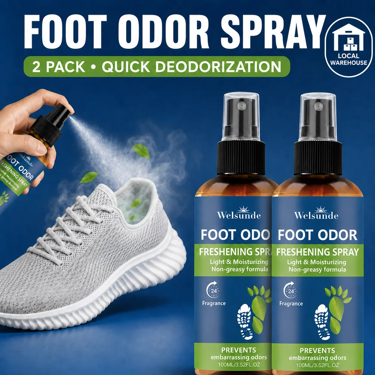 Spray de Frescura Instantánea, - Sneaker Care Products reseña y precio