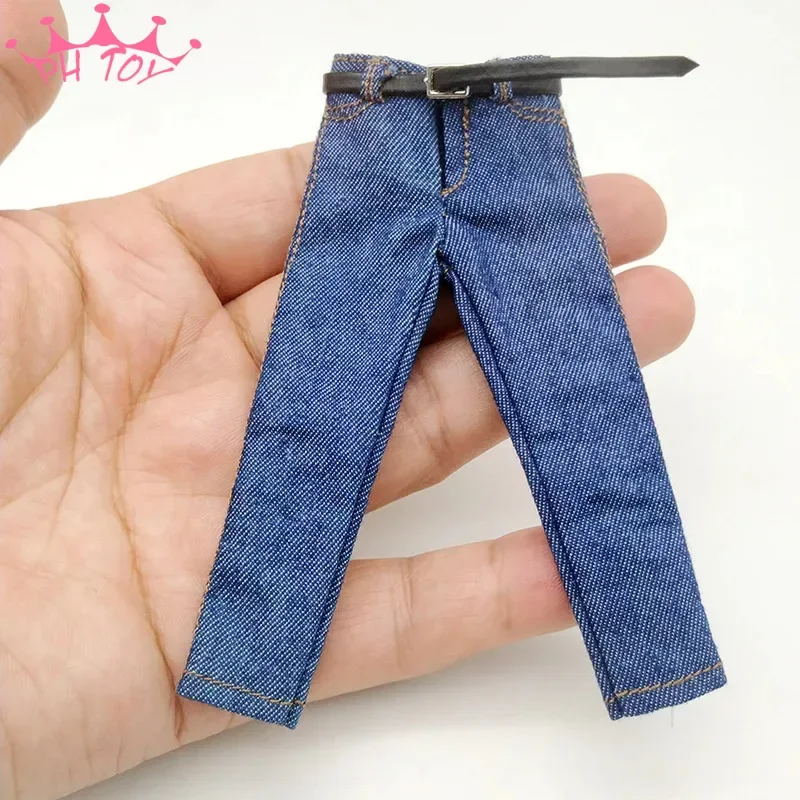 

1/12 Scale Male Soldier Jeans with Belt Model for 6in TBL PH Action Figure Doll Toys Accessory