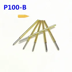 100PCS/box Spring Test Probe P100-B1 Straight-up Pointed Needle Tube Outer Diameter 1.36mm Needle Length 33.35mm Pogo Pin