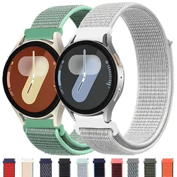 Nylon Strap For Samsung Galaxy Watch 7 6 5 4 40mm 44mm Sport Loop Band Adjustable Bracelet for Galaxy Watch 4 6 Classic 5Pro