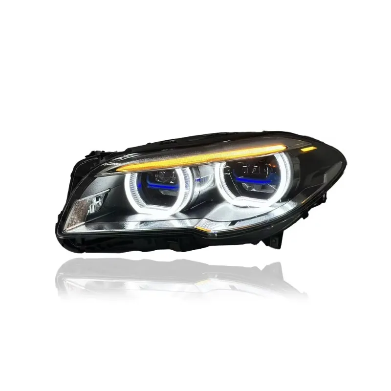 Car Lamps for BMW F10 F11 F18 525 530i 535li 2011-2017 LED Auto Headlights Assembly Upgrade Two-tone DRL Projector Lens