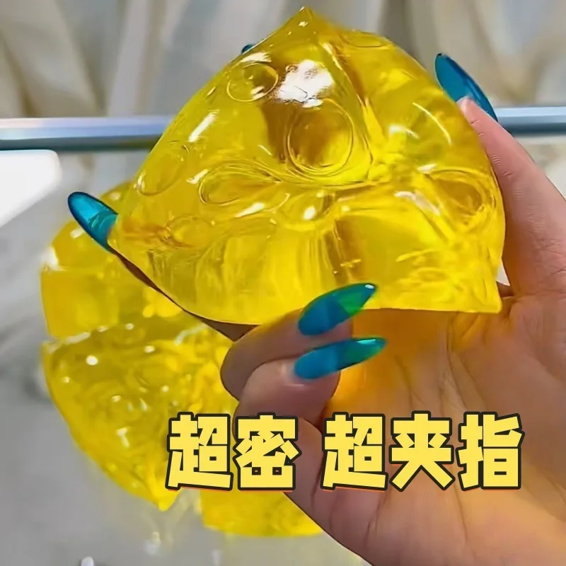 Honey Sticky Slow Rising Cheese Squishy Toy Transparent Jelly Stress Relief Fidget Sensory Decompression Kids Adults Gift view 4