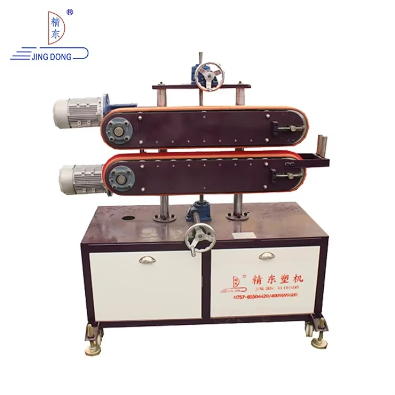 Manufacturing Plant Automatic Belt Type Pallet Haul Off Machine Plastic PVC PIPE  Profile Board Traction Machine