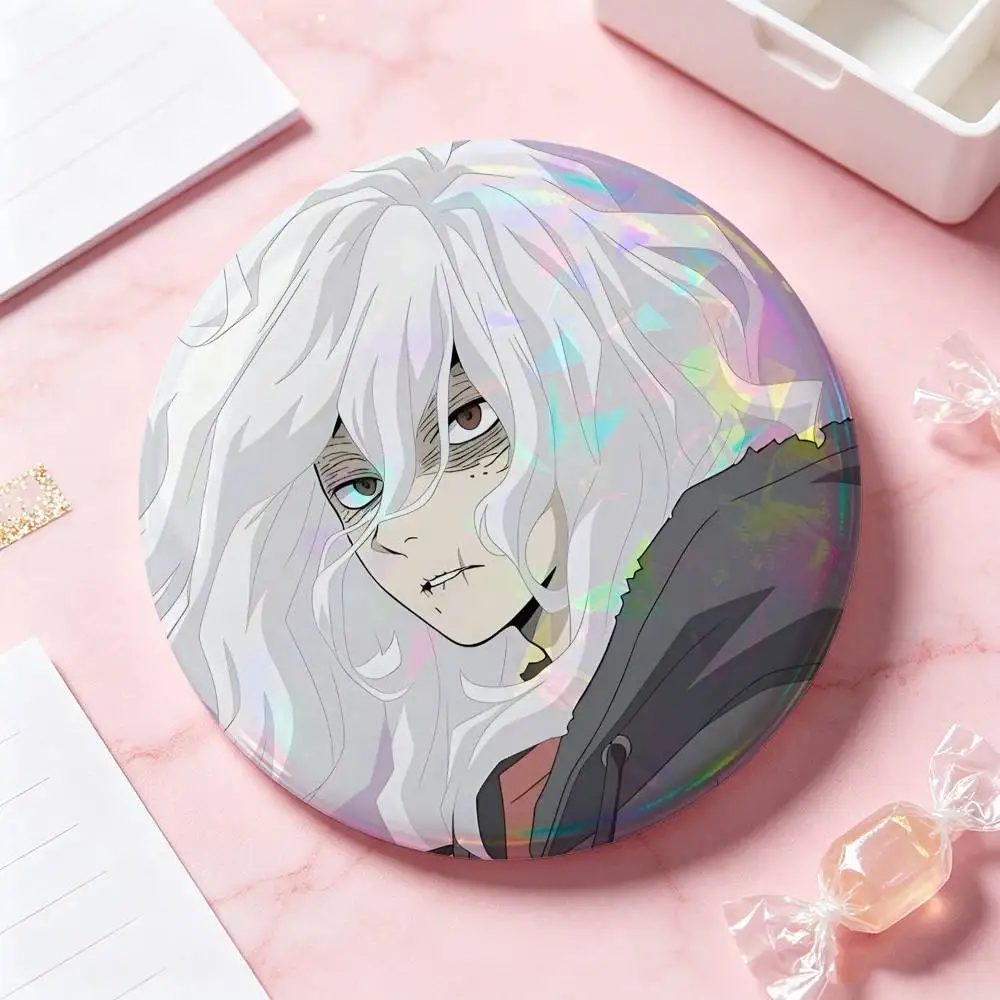 Tomura Shigaraki Anime-Figuren-Abzeichen 25 32 44 58 75 mm Runde Cosplay-Pins Taschendekoration für Fans, Sammler, Freunde, Geschenke, Brosche, Souvenir – Detail 8
