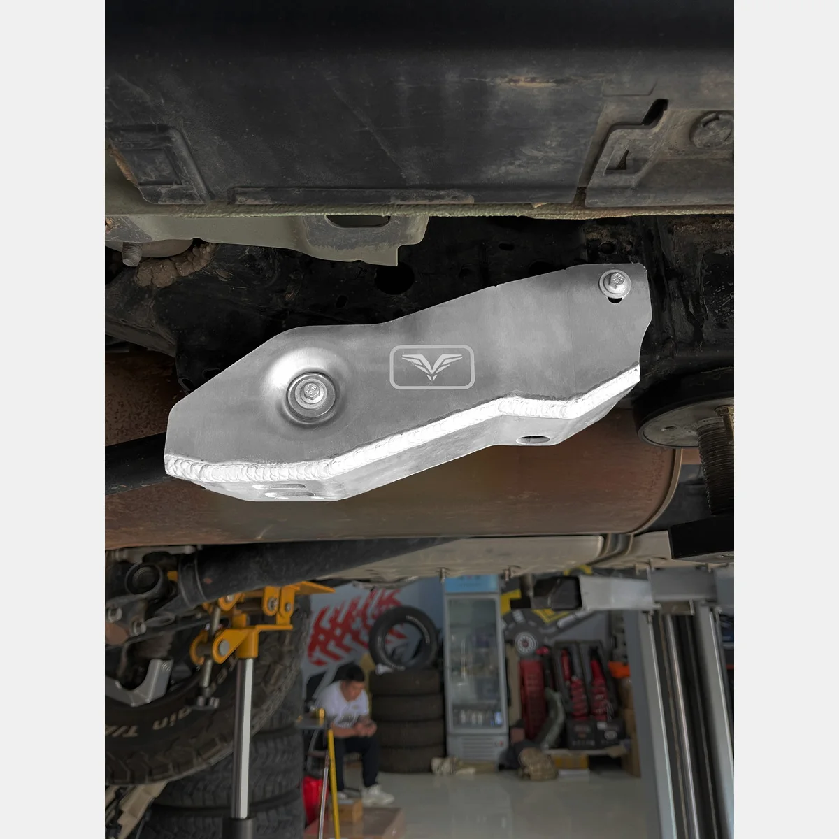 GWM Tank 500 ملحقات لوحة انزلاقية من سبائك الألومنيوم للوحة حماية تحت الجسم للطرق الوعرة SUV 4WD #5