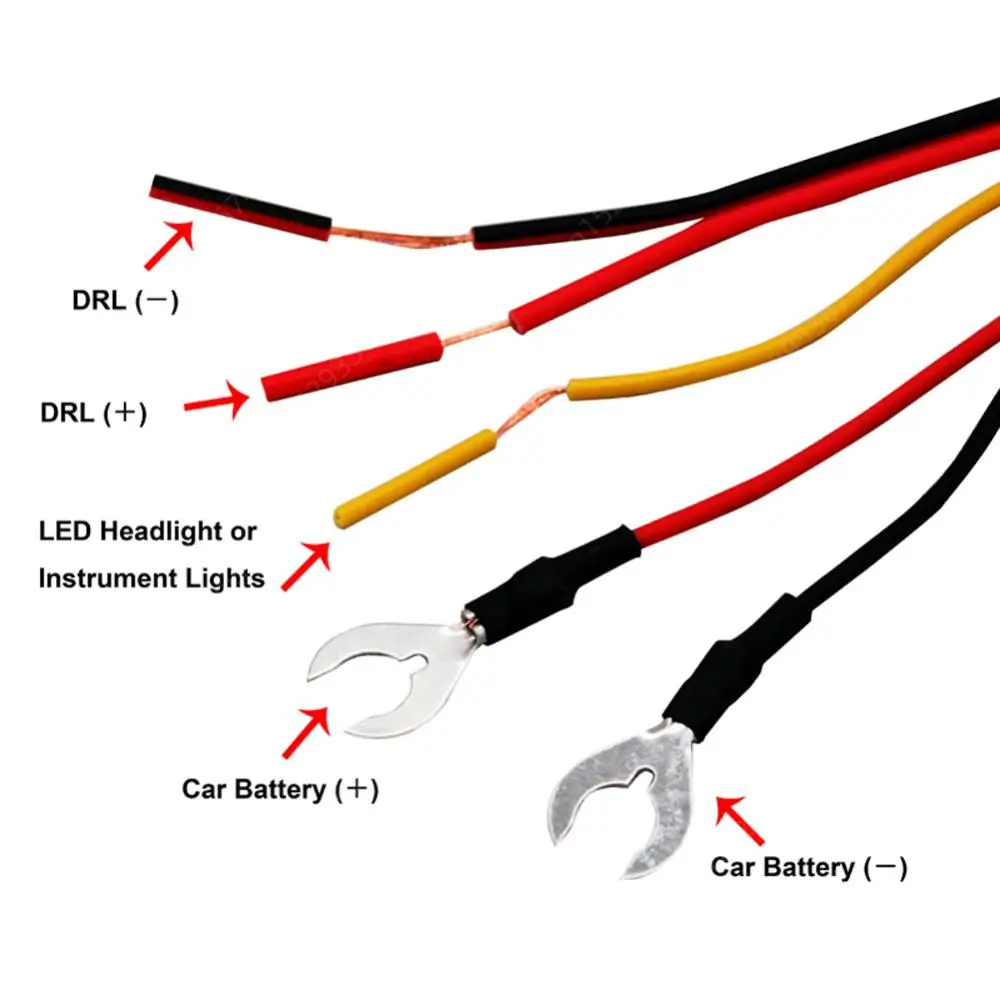 2/1pcs Car LED DRL Controller On/Off Switch Waterproof Auto Daytime Running Light Relay Harness Dimmer Fog Light Controller