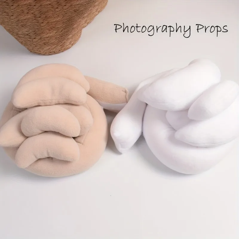 6pcs/sets Baby Posing Mat Newborn Photography Props Round Cushion and Crescent Pillows Studio Shooting Filling Background Pad