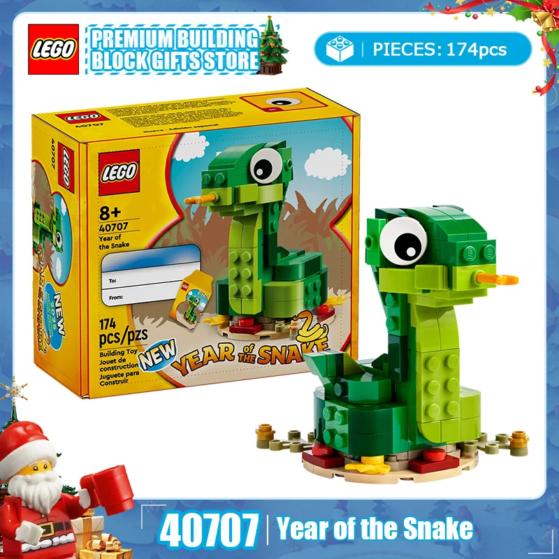 

Lego Block Fangtouzi Series 40707 Year of the Snake Children's Puzzle Building Toy Christmas Gift