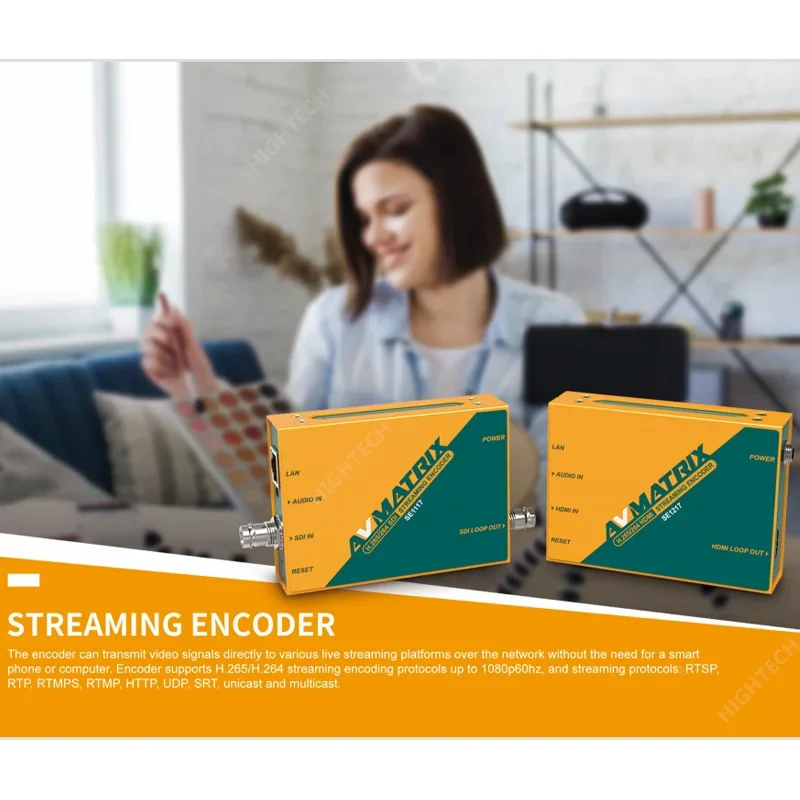 AVMATRIX SE1117 SE1217 Streaming Encoder H265/264 Stream Encode Protocol Voor Video Switcher 1080p60hz Spiegel Ondersteboven Beeld