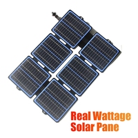 30W Foldable Solar Panel ETFE 5V/12V Waterproof Solar Charger Portable Solar Panel Bag Mobile Power For Outdoor Camping