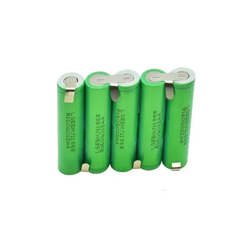 MJ1- 18650 Li-ion battery 2s1p 1s3p 3s2p 4s2p 5s2p 18650 power pack 3500 MAh 18 V screwdriver   18650 recharable battery