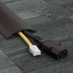 1Pc 1M Floor Cable Protectors PVC Cable Protectors Self-adhesive Cable Protectors Cable Hiding Covers Flexible Wire Duct