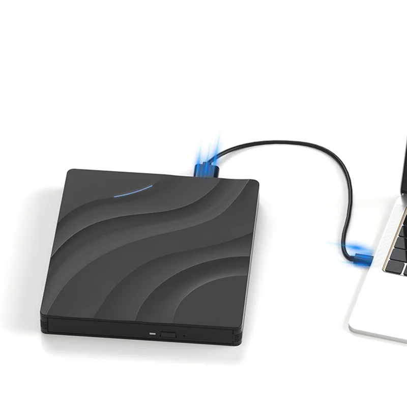 -ABGQ DVD-RW External Optical Drive USB 3.0 Portable 3D BD-Combo Reader CD DVD Player Burner For Laptop PC Computer Laptop