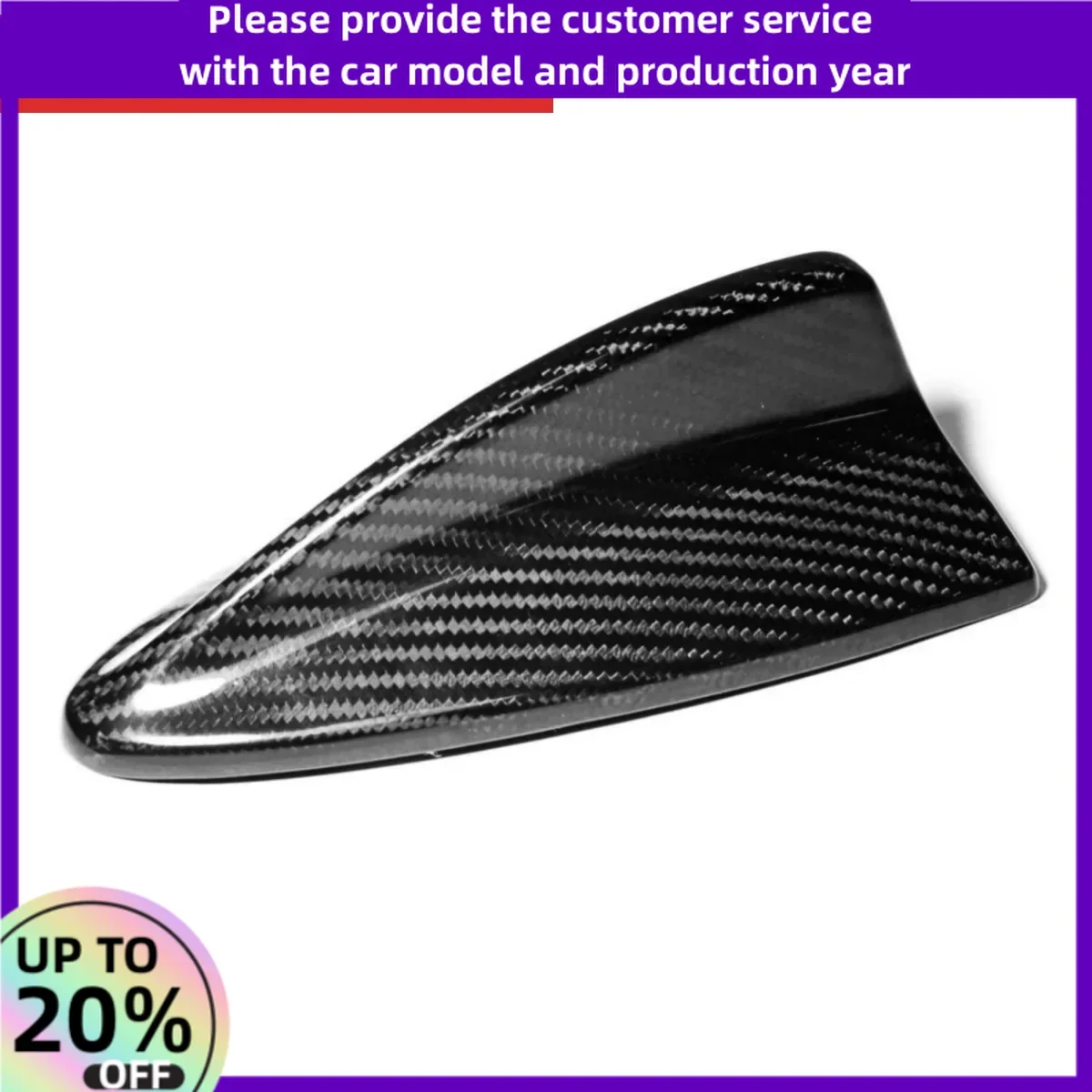 

100% Dry Carbon Fiber Antenna Shark Fin Cover for BMW E46 E90 E92 E93 M3 Real Carbon Fiber Antenna Cover 2005-2013