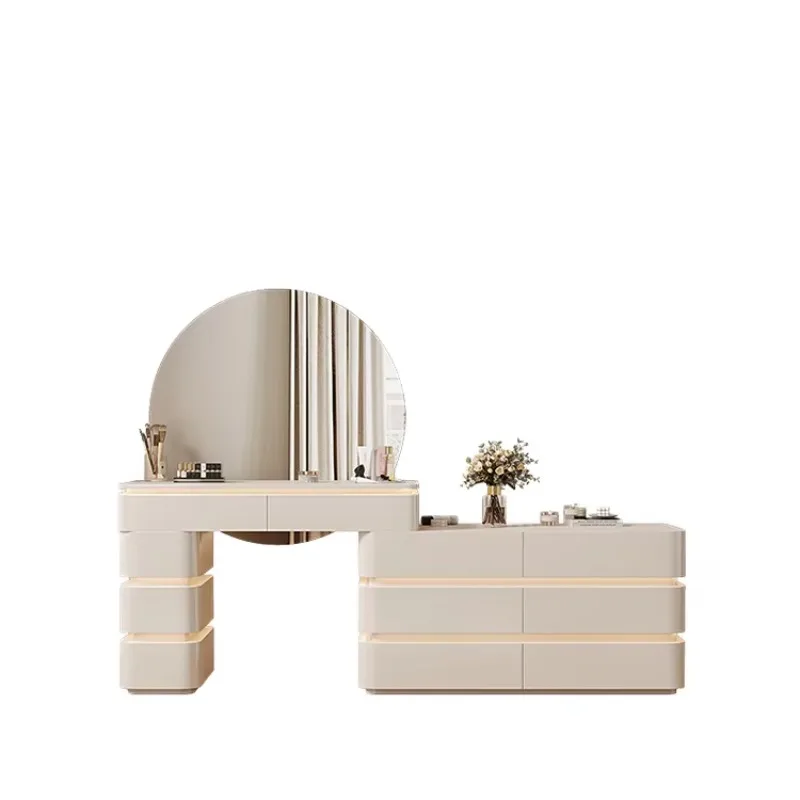 Bedroom Furniture Dresser Light Emitting Diode Mirror