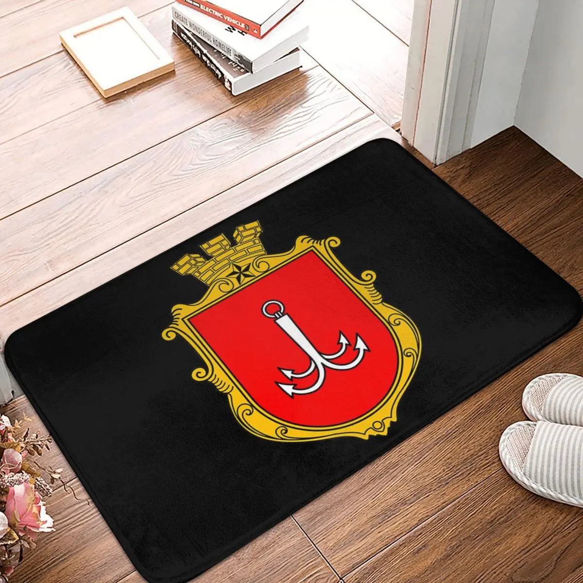 Coat Of Arms Of Odessa, Ukraine Non-slip Doormat Floor Mat Dust-proo Carpet Rug for Kitchen Entrance Home Balcony Footpad Mats