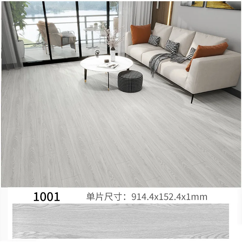 بلاط الأرضيات SPC - خالي من اللاصق، ومقاوم للحريق، ومضاد للانزلاق لتأجير غرفة النوم، وأرضيات بلاستيكية لرياض الأطفال