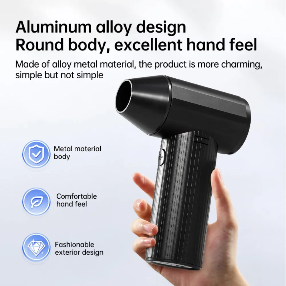 

600000RPM Turbo Fan Electric Air Duster Brushless Electric Turbo Blower Jet Fan 55M/S Speed Fast Charging Handheld Snow Blower