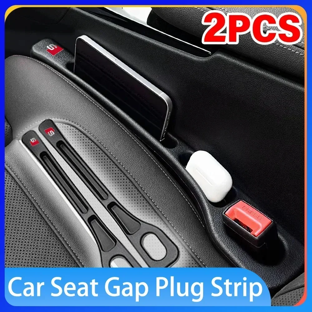 

Car Seat Gap Leak Proof Sealing Strip car Storage Box For Audi Sline TT Q2 Q3 Q5 Q7 Q8 A3 A4 A5 A6 A7 R8 B5 B6 B7 B8 C5 C6 C7 V8