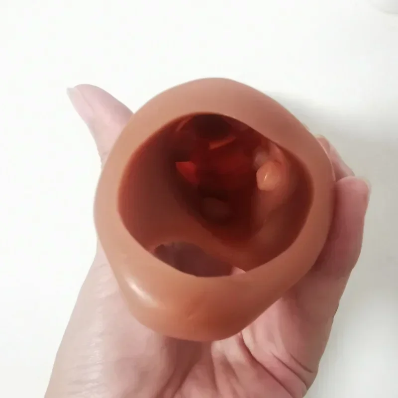 FXINBA جديد 24 سنتيمتر كبير القضيب كم موسع كبير لينة الكبار الجنس لعب للرجال الديك كم ديك المكبر الذكور قابلة لإعادة الاستخدام الواقي الذكري تأخير #6