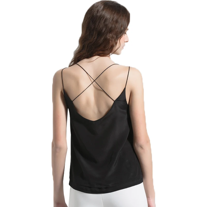 

Летний сексуальный ультратонкий шелковый топ из двойной марли без бретелек для женщин, свободный крой, для ношения как под одеждой, так и как самостоятельный элемент гардероба, шелковая майка-топ