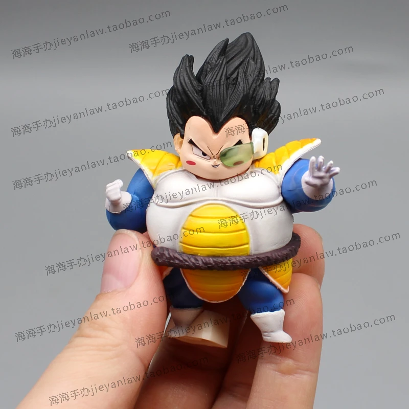 8cm Dragon Ball GK Fat Fat First Debut Naba Begita Wufan Anime Peripheral Action Doll Scene Handmade Model Statue Ornament Toy