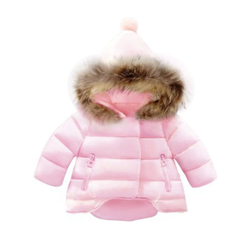 2024 Winter New Girl\'s Cotton Coat Korean Edition 1-7 Year Old Boys and Girls Thickened Children\'s Cotton Coat Down Cotton Coat