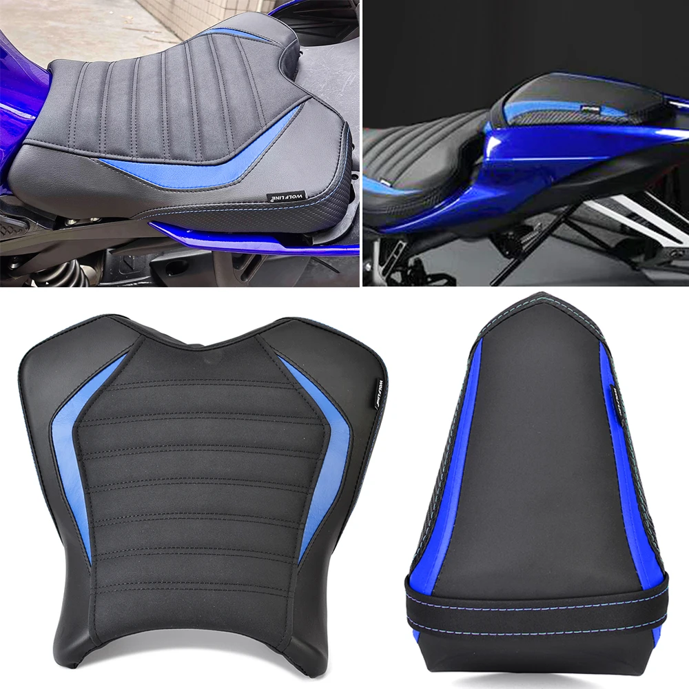

YZF-R1M YZF-R1 Front Driver Seat For Yamaha YZF R1 R1S R1M 2015-2023 YZFR1 YZFR1M Motorbike Rear Passenger Pillion Cushion Cover