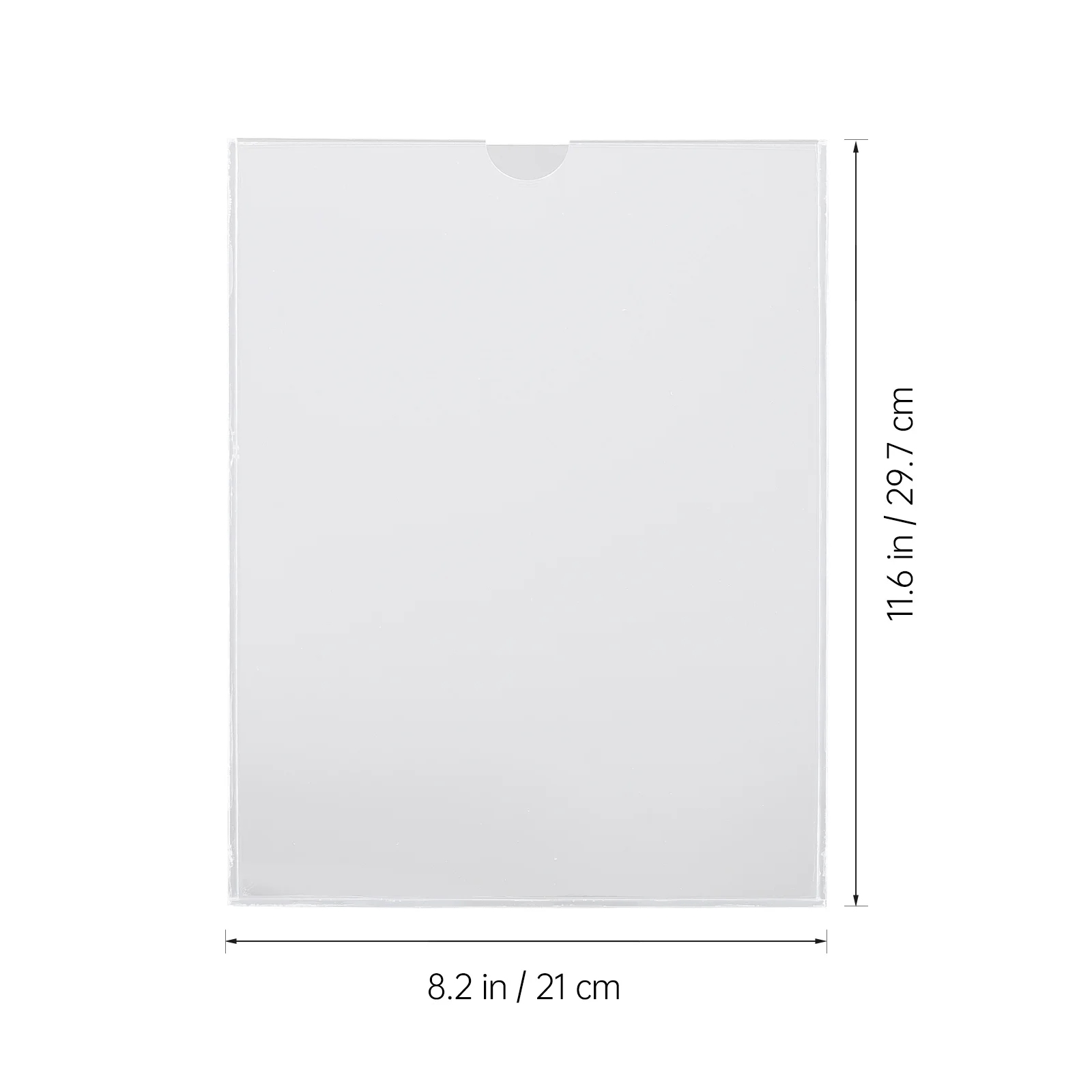 

2Pcs Acrylic Label Holders Clear A4 Paper Holder Cards Slot Display Rack for School Home Mall Supermarket Store