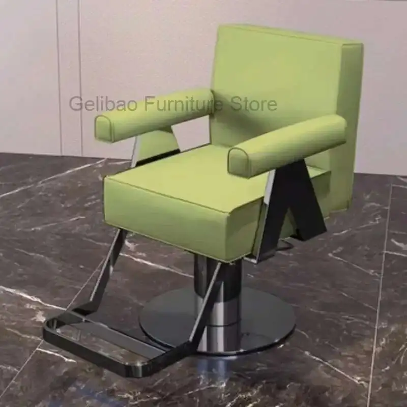 

Pink Barber Chair Decoration Beauty Salon Washing Products For Barbers Chairs Hair Stylist Reclining Brow Black Gold Tilted Spa