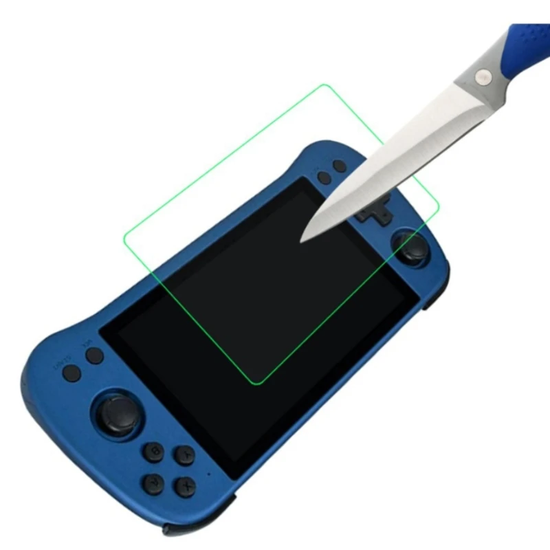 protetor tela para consoles jogos powkiddy x55 resistência a arranhões vidro temperado experiência toque