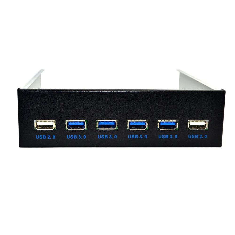 USB3.0 optical drive front panel 5.25 inch 4 6 ports HUB 19PIN to 4 ports U3 + two U2 panel