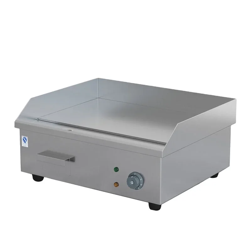 

Commercial desktop electric frying pan, handheld pancake squid sizzling steak frying pan stall restaurant equipment