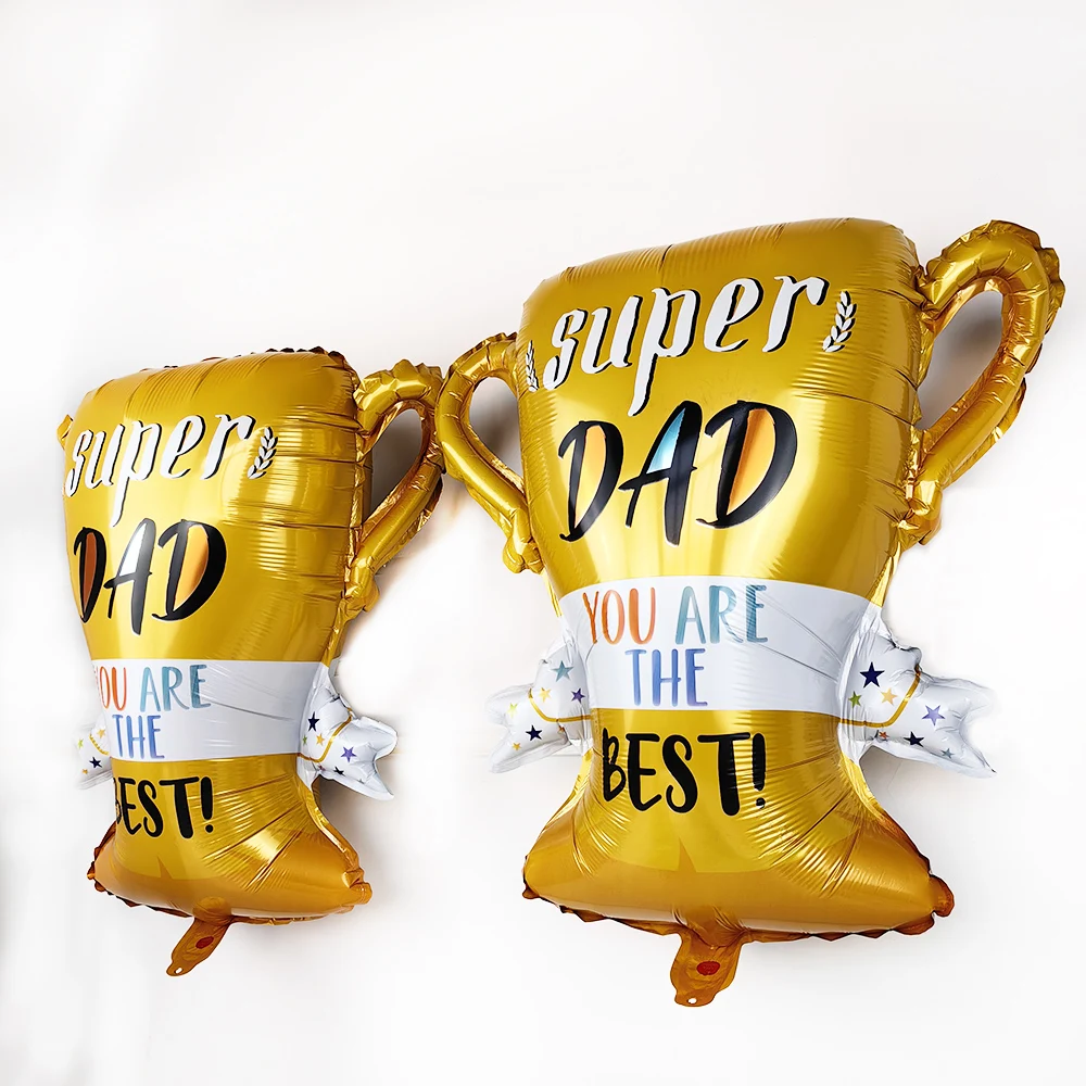 Super Dad Ballons Happy Father's Day Champagnerfolie Helium Ball Champagner Bier Ballon Vatertagsgeschenke Zubehör Globos – Detail 4