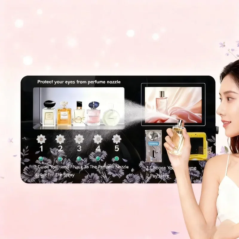 FL Europe Popular Mini Vending Machine for Foods and Drinks Perfume Small /cosmetic Vending Machine Smart Perfume Spraying