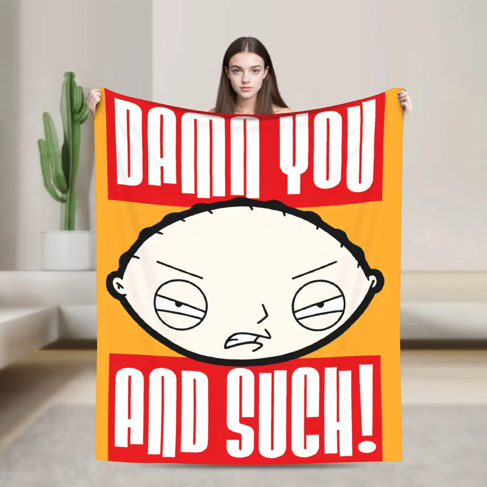 

Супер теплое одеяло для путешествий, семьи, мультфильм Питера Гриффина, парни, постельное белье, пледы, фланелевое покрывало для спальни, диван-кровать с принтом