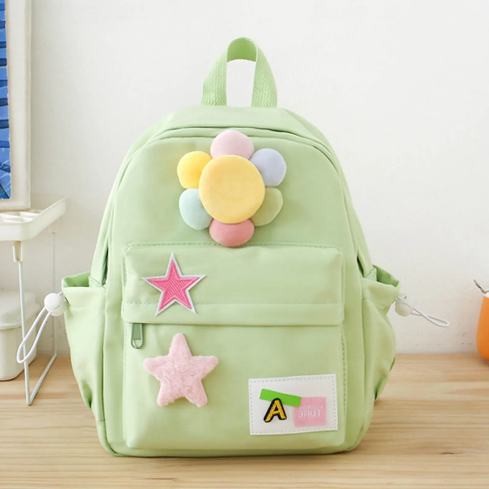 Korean Sweet All Match Star Backpacks Japanese Women Streetwear Y2k Aesthetic Schoolbags High-capacity Kawaii Backpack Students