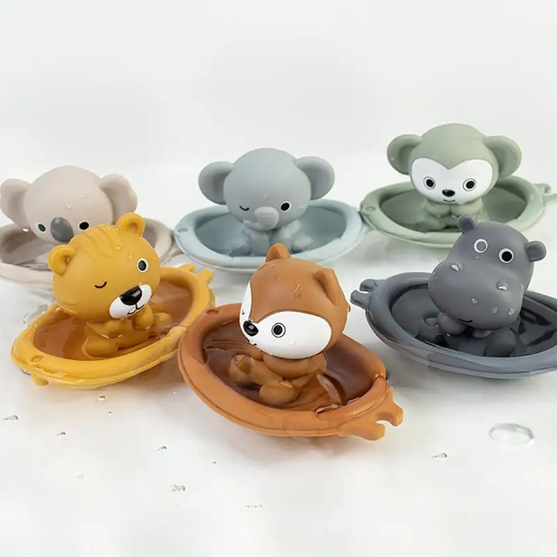 Stackable Bath Boats Toy 6X Floating Bathtub Bath Toy For Babies Eco-Friendly Babies Bathtub Bath Toy For Preschool Boys Girls