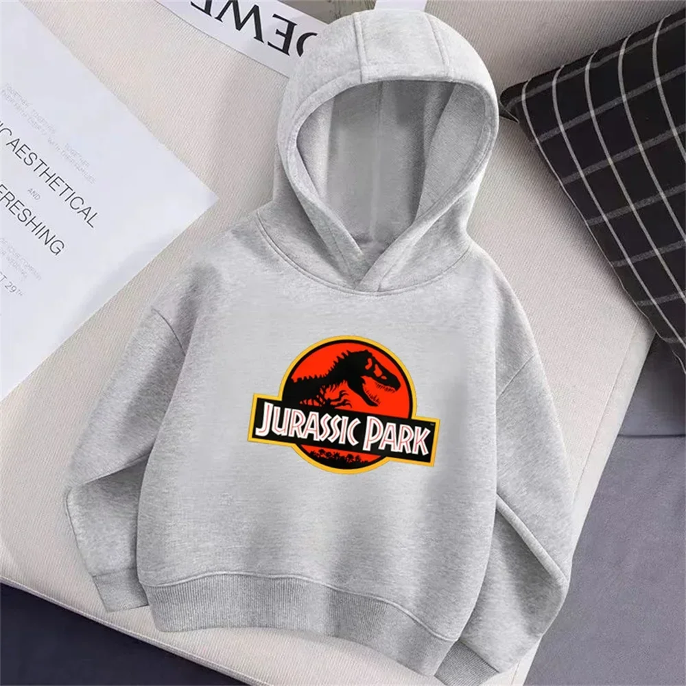 المألوف الحديقة الجوراسية المطبوعة الأطفال هوديس الترفيه الرياضة الربيع والخريف أنيمي ملابس رياضية البلوز معطف البلوفرات #1