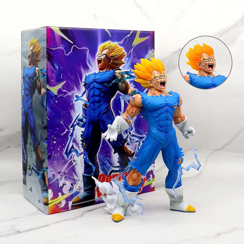 Dragon Ball Double Headed Super Saiyan Beijita Anime Figure Action Figures Box Collection Model Desktop Ornament Decoration