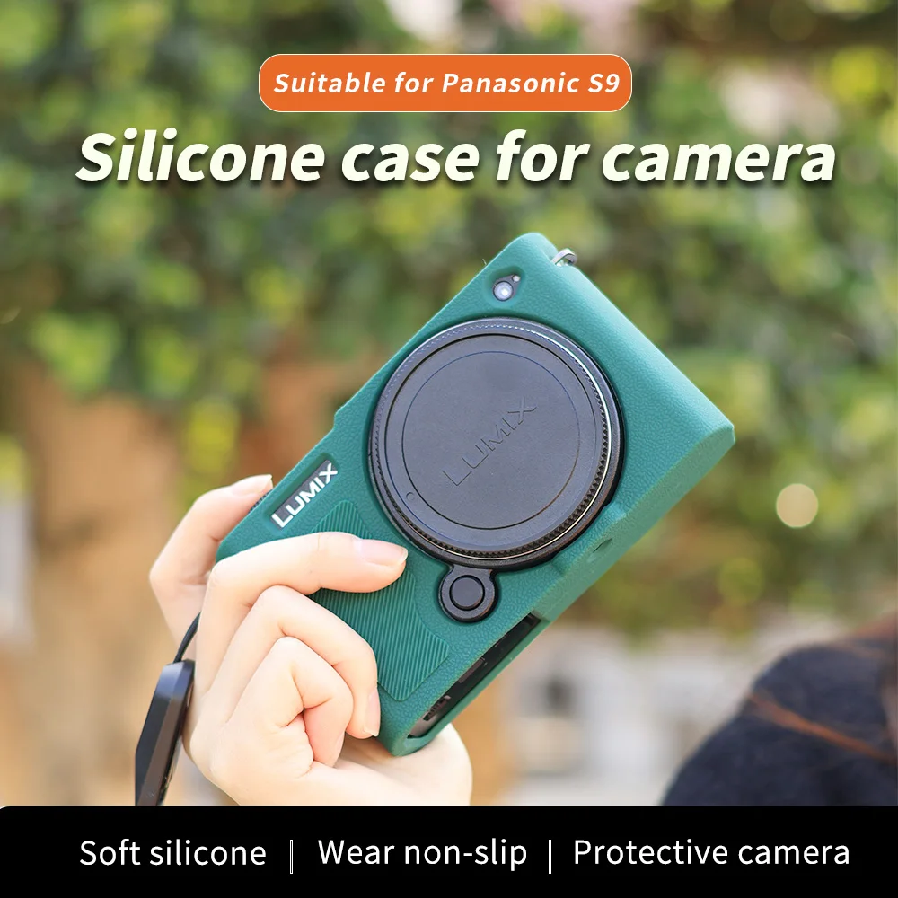 Suitable for Panasonic S9 silicone cover full width micro single anti scratch and anti drop protective cover shoulder strap