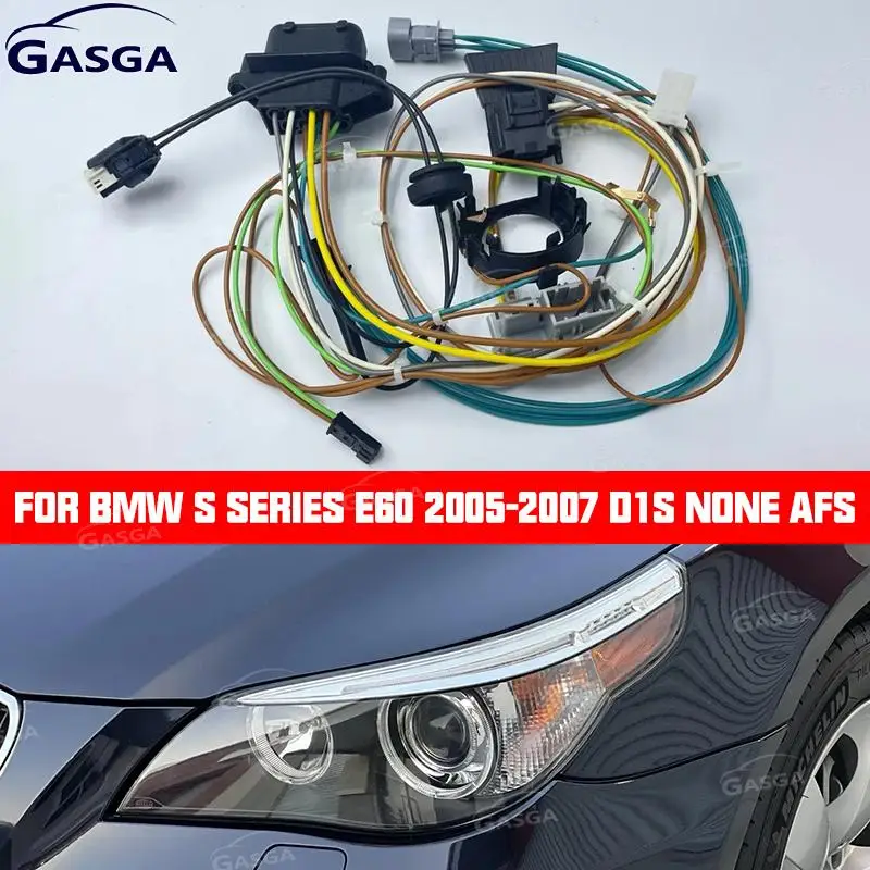 

GASGA For BMW 5 Serises E60 E61 2005-2007 Car Headlight Wiring Harness Headlight Internal Wire Harness Plug non AFS D1S
