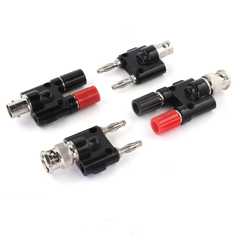 BNC Converter BNC Male/Female to Binding Post Adapter 4mm Banana Plug to BNC Plug/Jack Adapter RF Coaxial Converter Straight