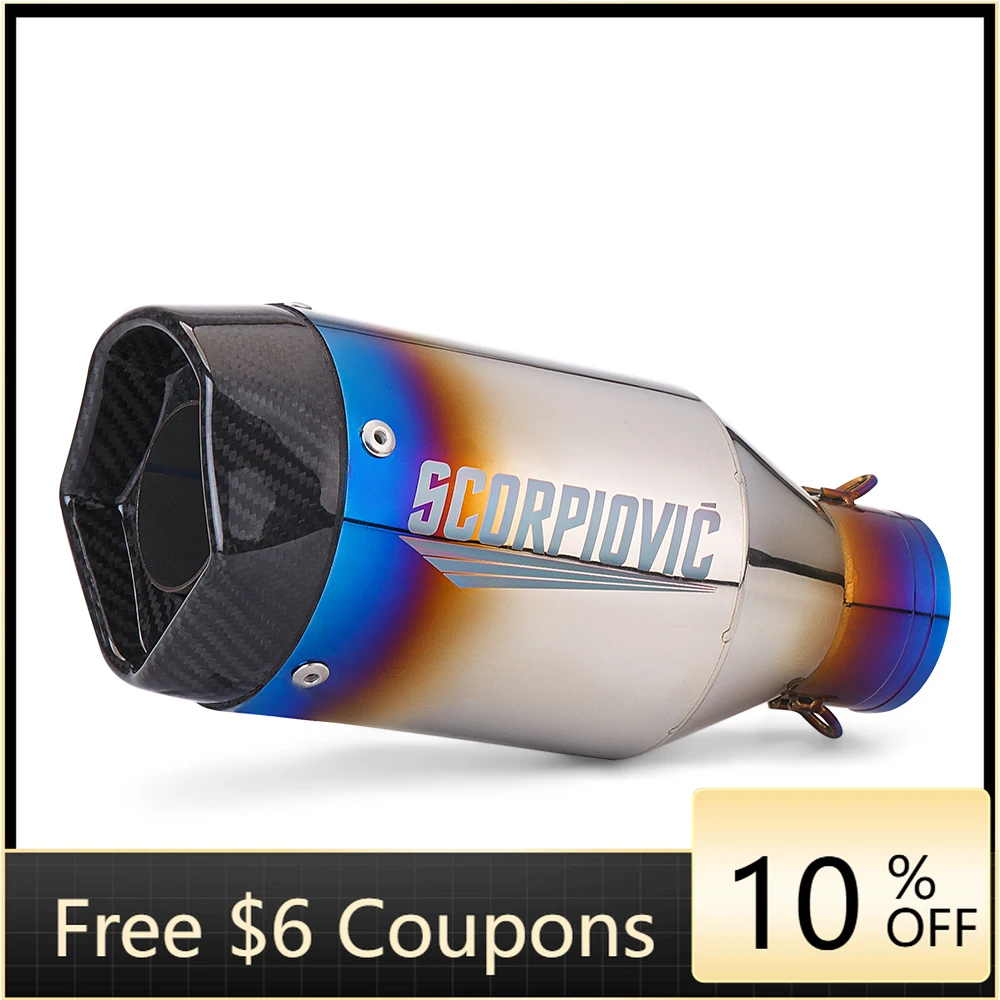 

STLF 51mm Motorcycle Extract Modify Motocross Exhaust Muffler CH-universal Muffler Motorcycle Exhaust SR1